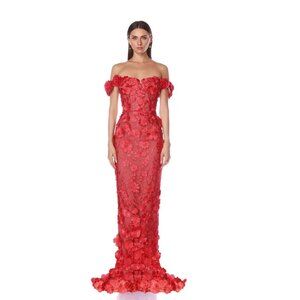 Bronx and Banco Jasmine Maxi Dress in Red Size S (4) Retails $1500